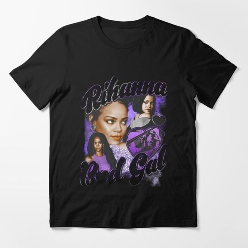 Rihanna 9s Bootleg Style Graphic Music Fan Streetwear Unisex T-Shirt